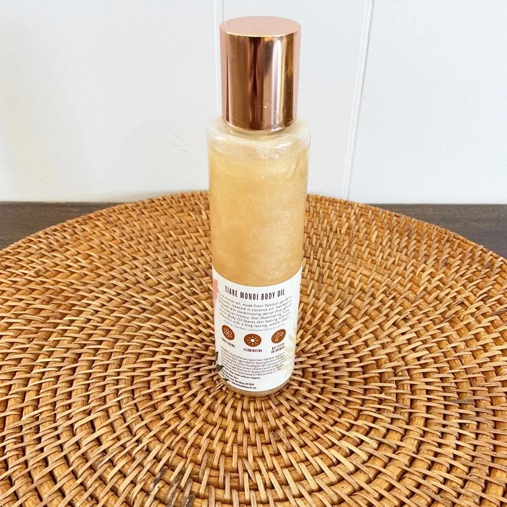 Bath & Body Works Tiare Monoi Shimmer Nourishing Body Oil 4.9oz New
